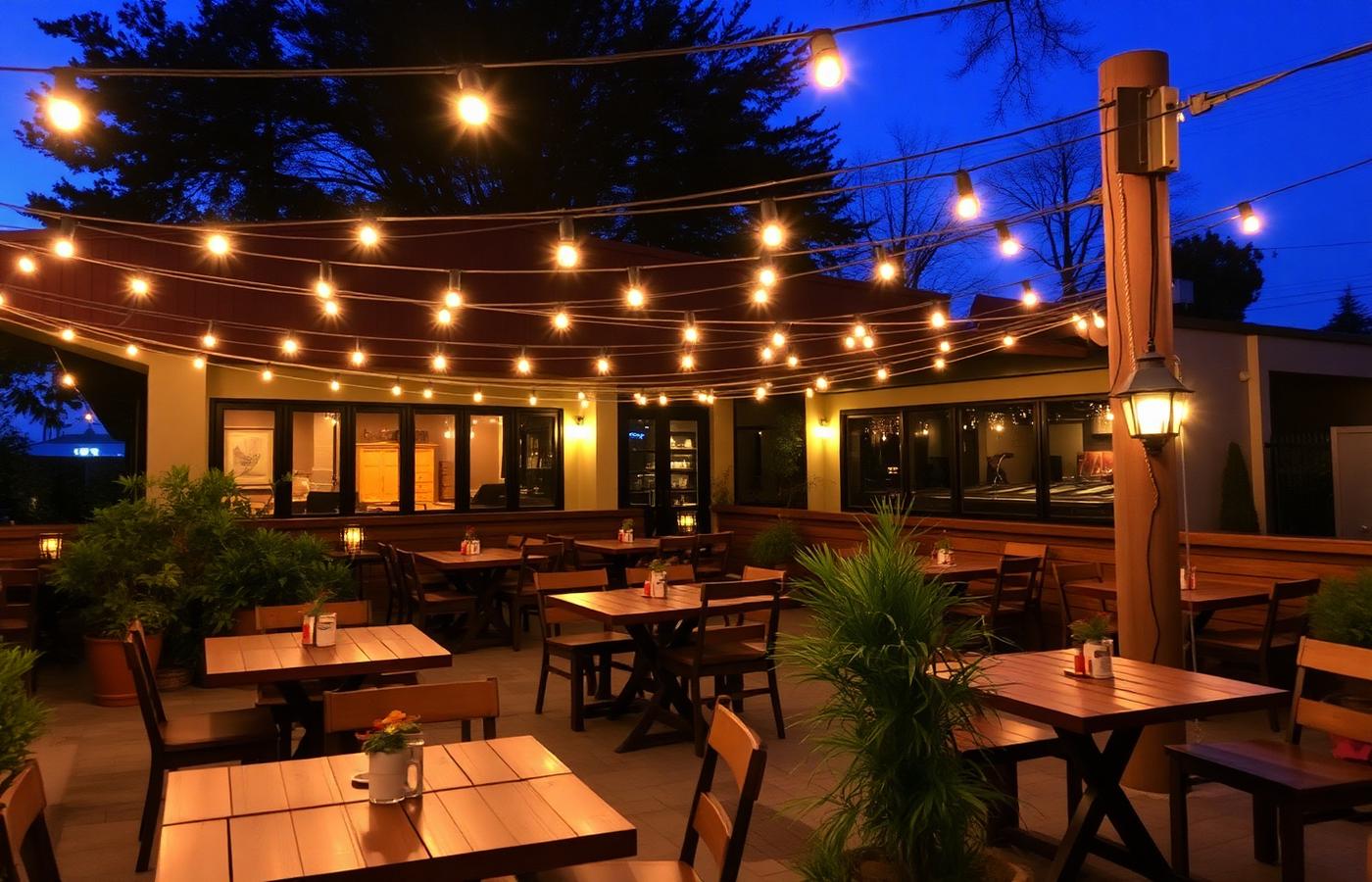 Outdoor patio at Tocteres Tobar